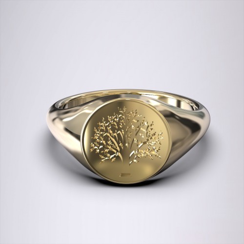 Sterling Silver and 14kt Yellow Gold Multi-Row Tree of Life Ring |  Ross-Simons